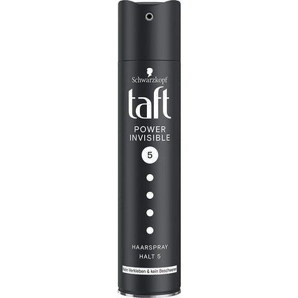 Taft Power Invisible Hairspray No Gluing & No Weighing Hold 5, 250 Ml
