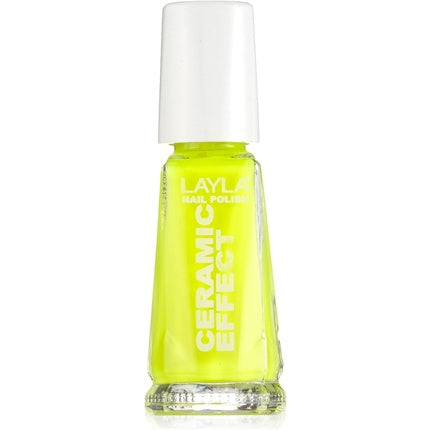 Layla Cosmetics 1243R23 Backpack Sky Blue Ceramic Effect Nail Polish Fluorescent Yellow