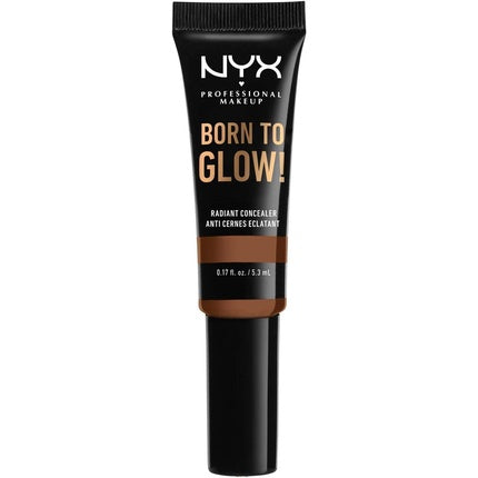 NYX Professional Makeup Born to Glow Radiant Concealer Iridescent Finish Vegan Formula Shade: Cappuccino 17