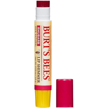 Burt's Bees 100% Natural Moisturizing Lip Shimmer Rhubarb with Shea Butter Beeswax and Vitamin E 2.6g