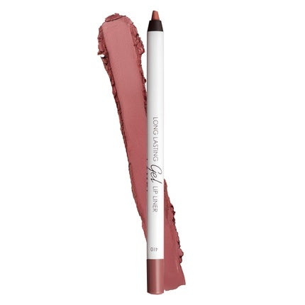 Matte Gel Lip Liner Pencil Weightless Creamy Texture Longwear Waterproof High Pigmented Flawless Finish Cruelty-free Paraben-Free 410 1.7g/0.05oz Pink Taupe