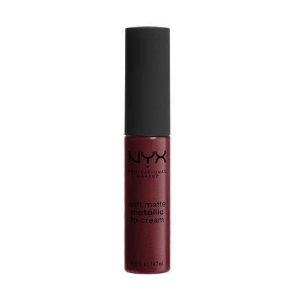 NYX Professional Makeup Soft Matte Metallic Lip Cream Budapest Liquid Lipstick 0.22 Fl Oz