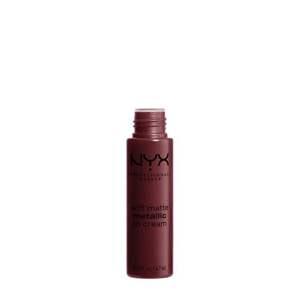 NYX Professional Makeup Soft Matte Metallic Lip Cream Budapest Liquid Lipstick 0.22 Fl Oz