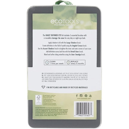 EcoTools Daily Defined Eye Shadow Makeup Set with Storage Tray