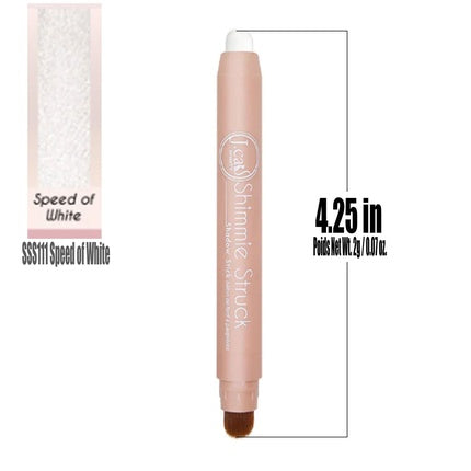 Jcat Beauty Professional SSS111 Speed of White Shimmer Struck Shadow Automatic Stick Eye Shadow Makeup Eyeshadow with Free Zipper Bag