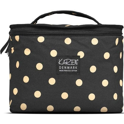 Gillian Jones Beauty Box Eco Cotton - Black With Beige Dots