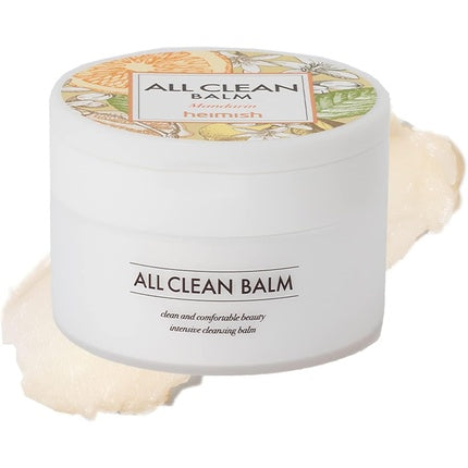 HEIMISH All Clean Balm Mandarin 4.0 fl oz 120ml Cleansing Balm to Oil and Milk Removes Waterproof Makeup Blackheads Refreshing Citrus Scent Natural Color Vegan