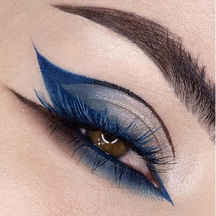 Mulac Cosmetics Denim On Liner Eyeliner Blue Medium Matte Finish Intense and Opaque Vegan
