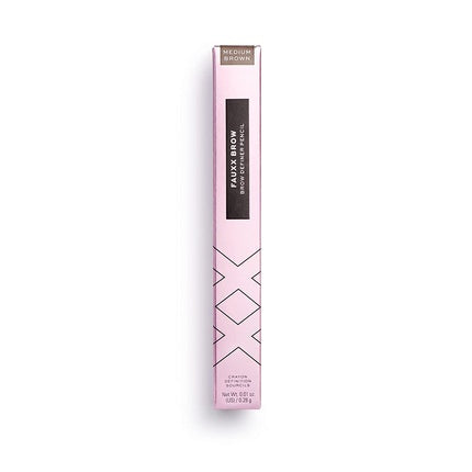 XX Revolution Fauxx Brow Definer Pencil Medium Brown 0.28g