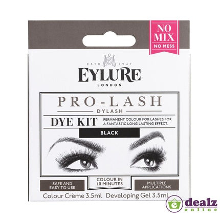 Eylure Pro Lash DyLash Dye Kit Permanent Tint Deep Dark Glossy Color