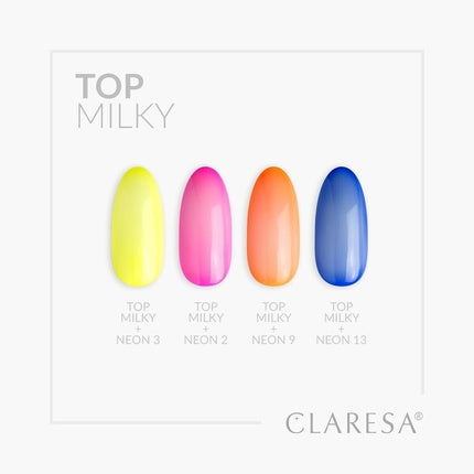 Top Milky No Wipe for UV Nail Polishes 5ml Claresa