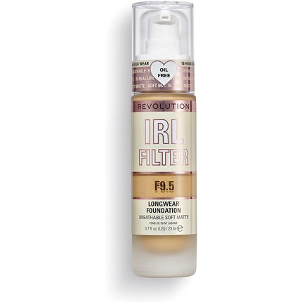 Makeup Revolution IRL Filter Longwear Foundation Medium to Full Coverage F9.5 23ml