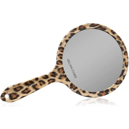 Gillian Jones Two Sided Hand Mirror in Leopard Print
