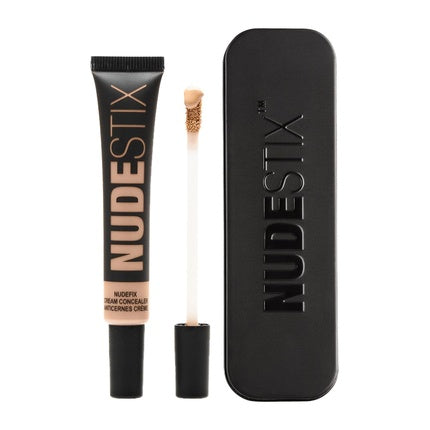 Nudestix NudeFix Cream Concealer Lightweight Liquid Natural Finish Makeup Hydrating Brightening Under Eye Dark Circle Corrector Reduces Redness and Blemishes Shade Nude 5 0.34 fl oz 10 ml