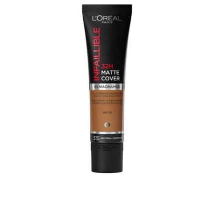 L'Oreal Paris Infallible 32H Matte Foundation Cover #315 Neutral Undertone 30ml