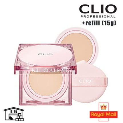 CLIO Kill Cover Mesh Glow Cushion Set with SPF50 15g 3 Color