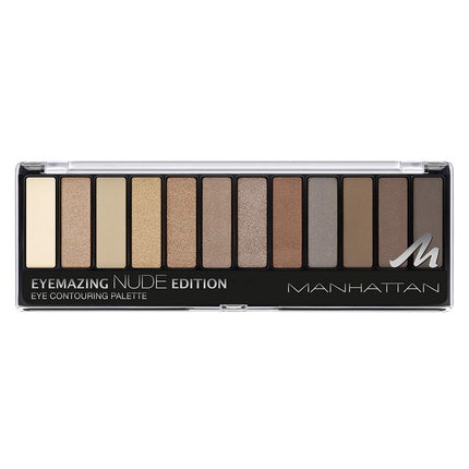 Manhattan Eyemazing Eye Contouring Palette 12 Shades from Beige to Brown in Glitter and Matte 001 Nude Edition 1x14.16g