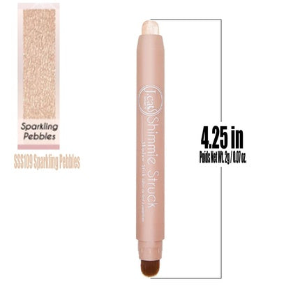 Jcat Beauty Professional SSS109 Sparkling Pebbles Shimmer Struck Shadow Automatic Stick Eye Shadow Makeup Eyeshadow with Free Zipper Bag