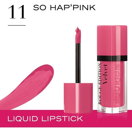 Bourjois Paris Rouge Edition Velvet Lipstick 7.7ml 11 So Hap'pink