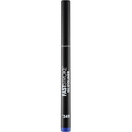 Collection Cosmetics Fast Stroke Felt Tip Eyeliner with Fine Tip Long Lasting 24h Quick Drying Formula 4ml Blue