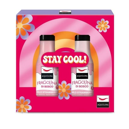 Aquolina Wild Strawberry Bath Shower 125ml and Body Milk 125ml