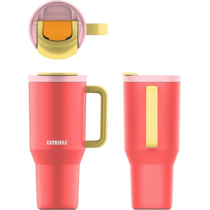 Kambukka Rio Thermal Mug with Handle 750ml Pink Papaya