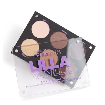 INGLOT PLAYINN Lilla Vanilla Eyeshadow Palette Collection of 6 Unique Eyeshadows 8.4g