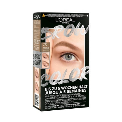 L'Oréal Paris Eyebrow Color for a Radiant and Perfectly Groomed Look Ammonia-Free Eyebrow Color Brow Color 7.0 Dark Blonde