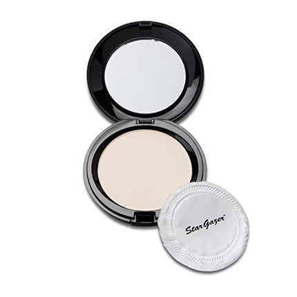 Pressed Powder Natural Shimmer Full Cover Foundation with Mirror and Puff Applicator