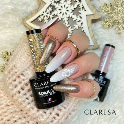 Claresa Soak Off Uv/Led Full Glitter Hybrid Nail Polish 2 5g
