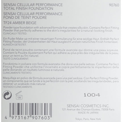 Sensai Cellular Performance Total Finish Foundation Refill TF Number 24 Amber Beige 12g