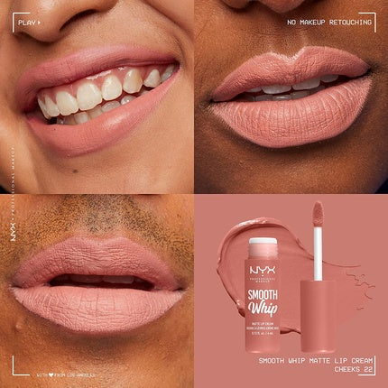 NYX PROFESSIONAL MAKEUP Smooth Whip Matte Lip Cream Cheeks Soft Pinky Nude