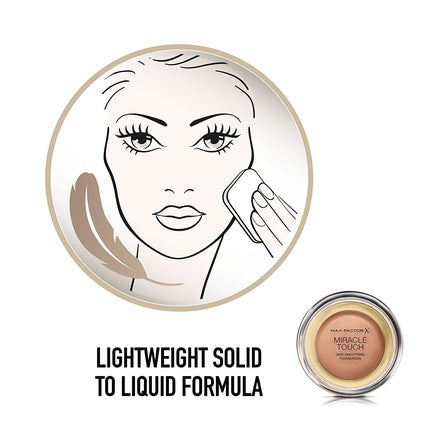 Max Factor Miracle Touch Liquid Illusion Foundation 0.38oz No.65 Rose Beige