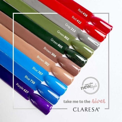 Claresa Soak Off Uv/Led Green Hybrid Nail Polish 802 - 5g