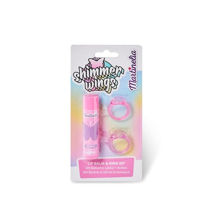 Martinelia Shimmer Wings Lip Balm and Rings Set