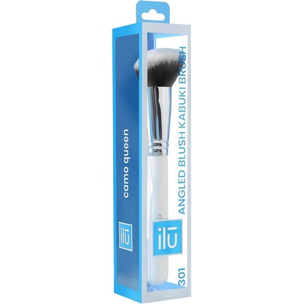 T4B ILU 300 Series Kabuki Blush Brush, Contour Brush, Powder Brush White Makeup Brush 301