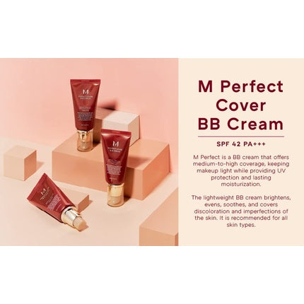 MISSHA M Perfect BB Cream No.27 Honey Beige for Medium/Tan Skin SPF 42 PA +++ 1.69 Fl Oz