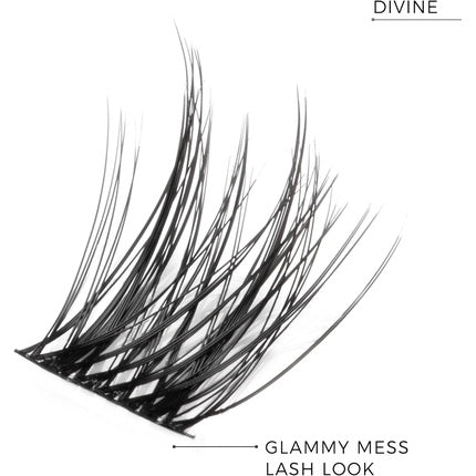 Nanolash Eyelash Artificial Eyelashes In Clusters Divine 36 Pieces
