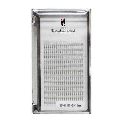 Fast Volume 3D Eyelashes for Volume Method 0.07 C-11mm Ibra