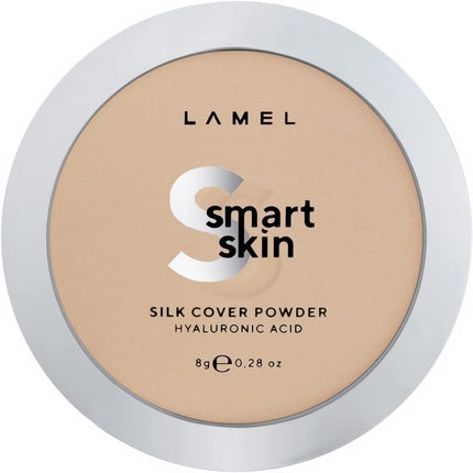 Lamel Smart Skin Compact Powder Ivory N. 403 with Light Natural Coverage and Universal Natural Undertone - Cruelty-Free