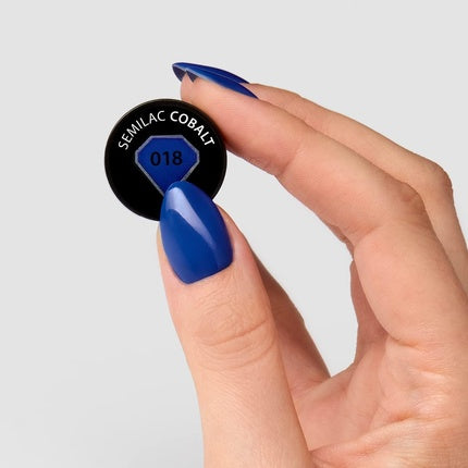 Semilac Hybrid UV Nail Polish 7ml 018 Cobalt