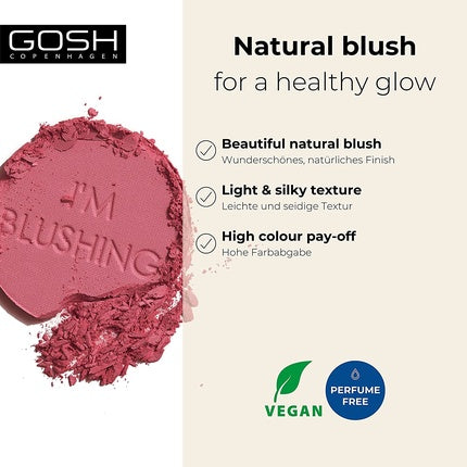 GOSH I'm Blushing Powder Blush for Accentuated Cheeks 003 Passion - 5g