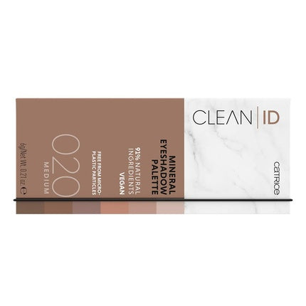 Catrice Clean ID Mineral Eyeshadow Palette 6 Nude Shades Vegan 6g
