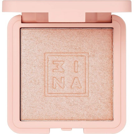 3INA Makeup Vegan Cruelty Free Highlighter 200 Light Natural Silky Texture Shimmering Blendable Radiant Glow 6ml Rose Gold