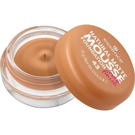 essence Natural Matte Mousse Foundation Nr. 43 Nude Mattifying Covering Express Result Vegan Perfume Alcohol Preservative Free 16g