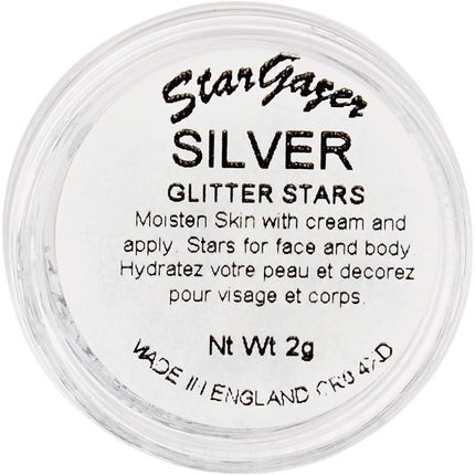 Cosmetic Glitter Stars for Face - Silver