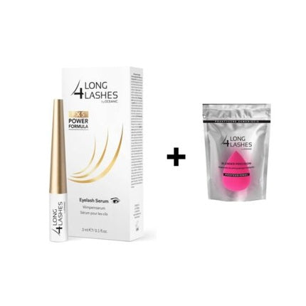 Oceanic Long4Lashes FX5 Eyelash Serum 3ml + Makeup Blender Precision Set