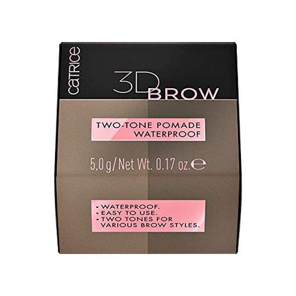 Catrice 3D Brow Two-Tone Pomade Waterproof Defining Eyebrows 010 Light To Medium Brown 5g