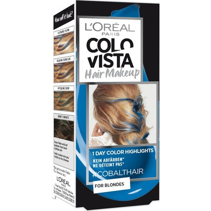 L'Oréal Paris Colovista Hair Makeup 1-Day Color Highlights 1 Cobalt Hair