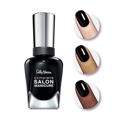Sally Hansen Complete Salon Manicure Nail Color White To Black Hooked on Onyx